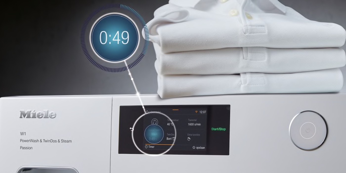 Miele QuickPowerWash: Sneller schoon Miele QuickPowerWash: Sneller schoon