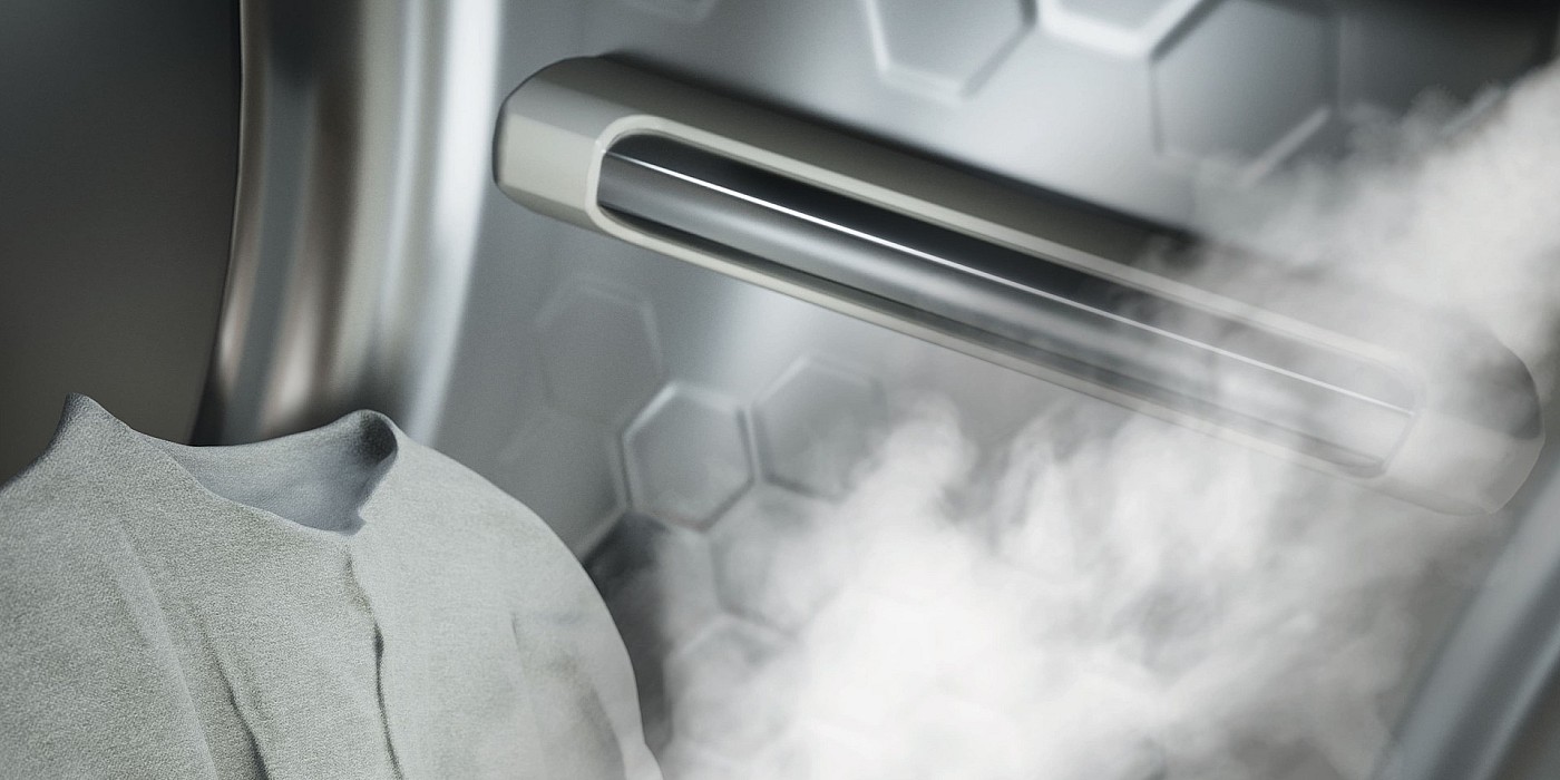 Miele SteamFinish Minder strijken door stoom. Miele SteamFinish Minder strijken door stoom.